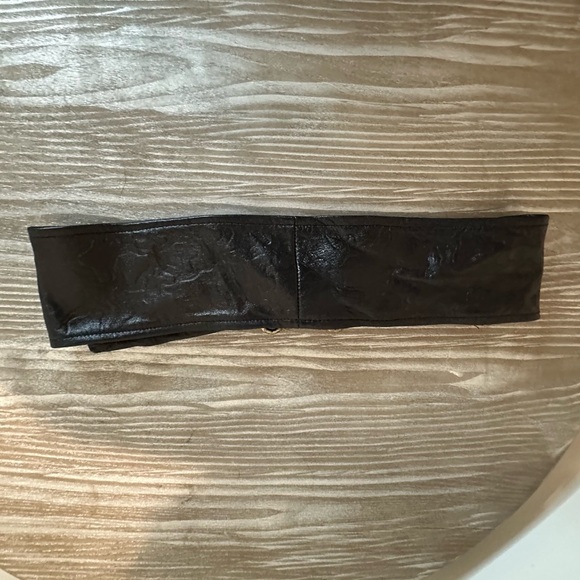 Vintage 80s Metal Decorative Clasp Belt Sz 4 - Picture 4 of 5